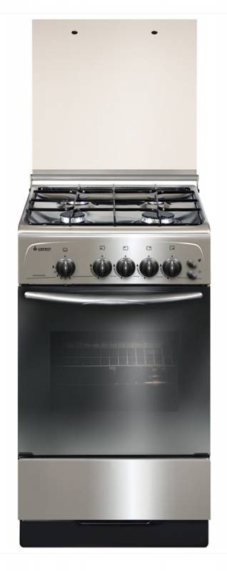 Плита Газовая Gefest ПГ 3200-06 К62 нержавеющая сталь (стеклянная крышка) реш.сталь  