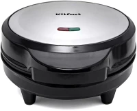 Вафельница Kitfort KT-1617 700Вт серебристый/черный