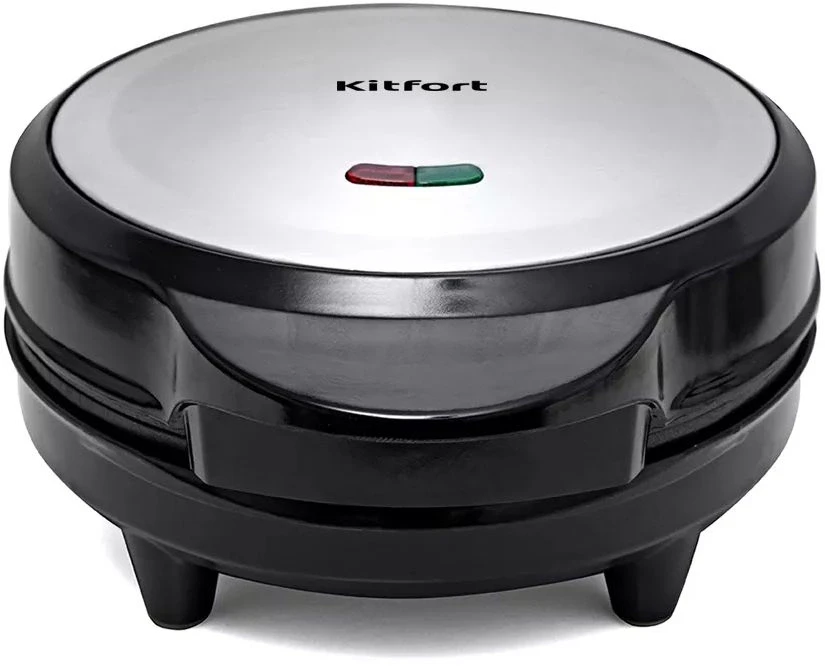 Вафельница Kitfort KT-1617 700Вт серебристый/черный