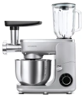 Кухонная машина Hyundai HYMS7651 планетар.вращ. 1400Вт серебристый