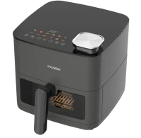 Аэрогриль Hyundai HYF-9085 2000Вт темно-серый/серебристый