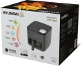 Аэрогриль Hyundai HYF-9085 2000Вт темно-серый/серебристый  