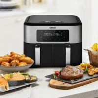 Аэрогриль Kitfort КТ-2249 2800Вт черный/серебристый