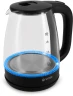 Чайник электрический Vitek VT-7032 1.8л. 1850Вт прозрачный/черный корпус: стекло  
