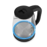 Чайник электрический Vitek VT-7032 1.8л. 1850Вт прозрачный/черный корпус: стекло  