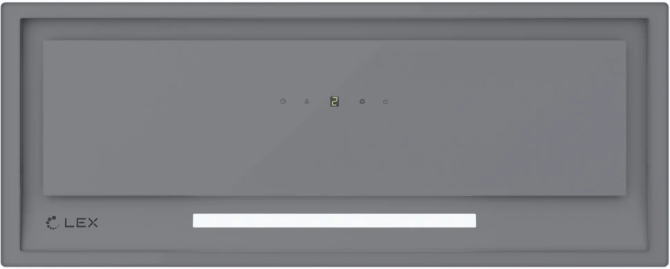 Вытяжка встраиваемая Lex Hyper 600 GS Inverter GR серый управление: сенсорное (1 мотор)  