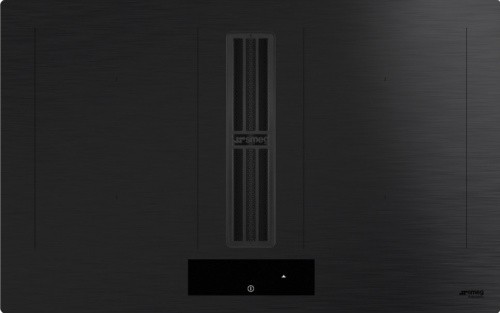 Индукционная стеклокерамич. панель с вытяжкой Smeg HOBD382MB2