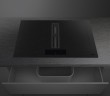 Индукционная стеклокерамич. панель с вытяжкой Smeg HOBD382MB2