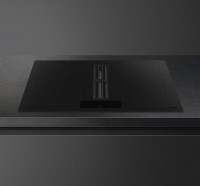 Индукционная стеклокерамич. панель с вытяжкой Smeg HOBD382MB2