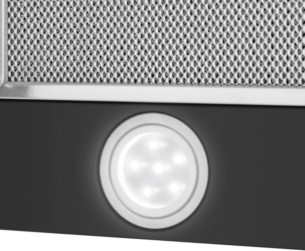 Вытяжка встраиваемая Maunfeld VS FAST Glass 60 черный управление: кулисные переключатели (1 мотор)  