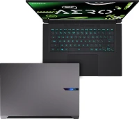 Ноутбук Gigabyte Aero X16 1VH Ryzen AI 7 350 32Gb SSD1Tb NVIDIA GeForce RTX5060 8Gb 16" IPS QHD+ (2560x1600) без ОС grey WiFi BT Cam (1VH93KZC64AD)