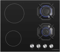 Газовая варочная поверхность Maunfeld EEHG.642VC.2CB/KG черный