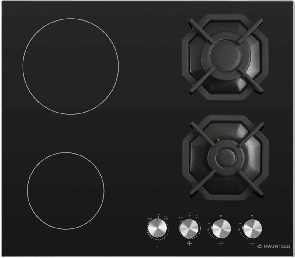 Газовая варочная поверхность Maunfeld EEHG.642VC.2CB/KG черный