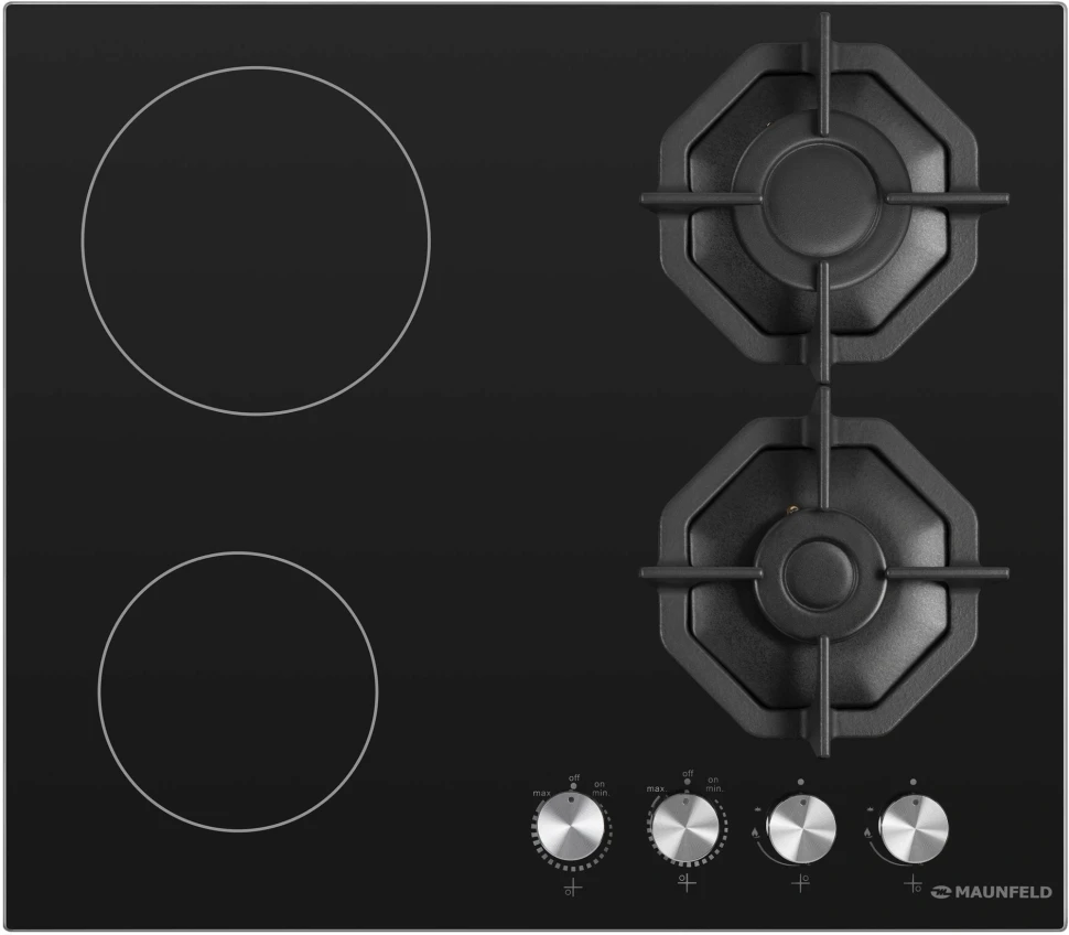 Газовая варочная поверхность Maunfeld EEHG.642VC.2CB/KG черный