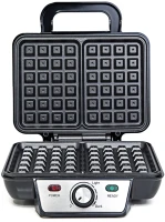 Вафельница Kitfort KT-1620 920Вт серебристый/черный