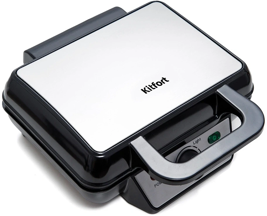 Вафельница Kitfort KT-1620 920Вт серебристый/черный