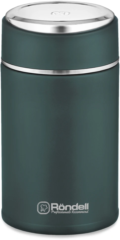 Термос для еды Rondell Aventura RDS-1660 0.7л. морская волна с чехлом картонная коробка  