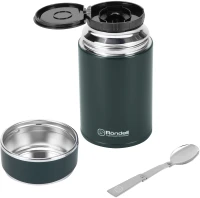Термос для еды Rondell Aventura RDS-1660 0.7л. морская волна с чехлом картонная коробка