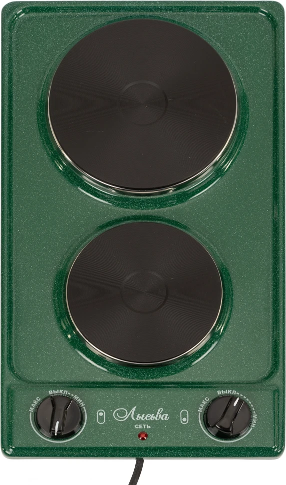Плита Электрическая Лысьва ЭПБ 22 малахит/рябчик эмаль (настольная)