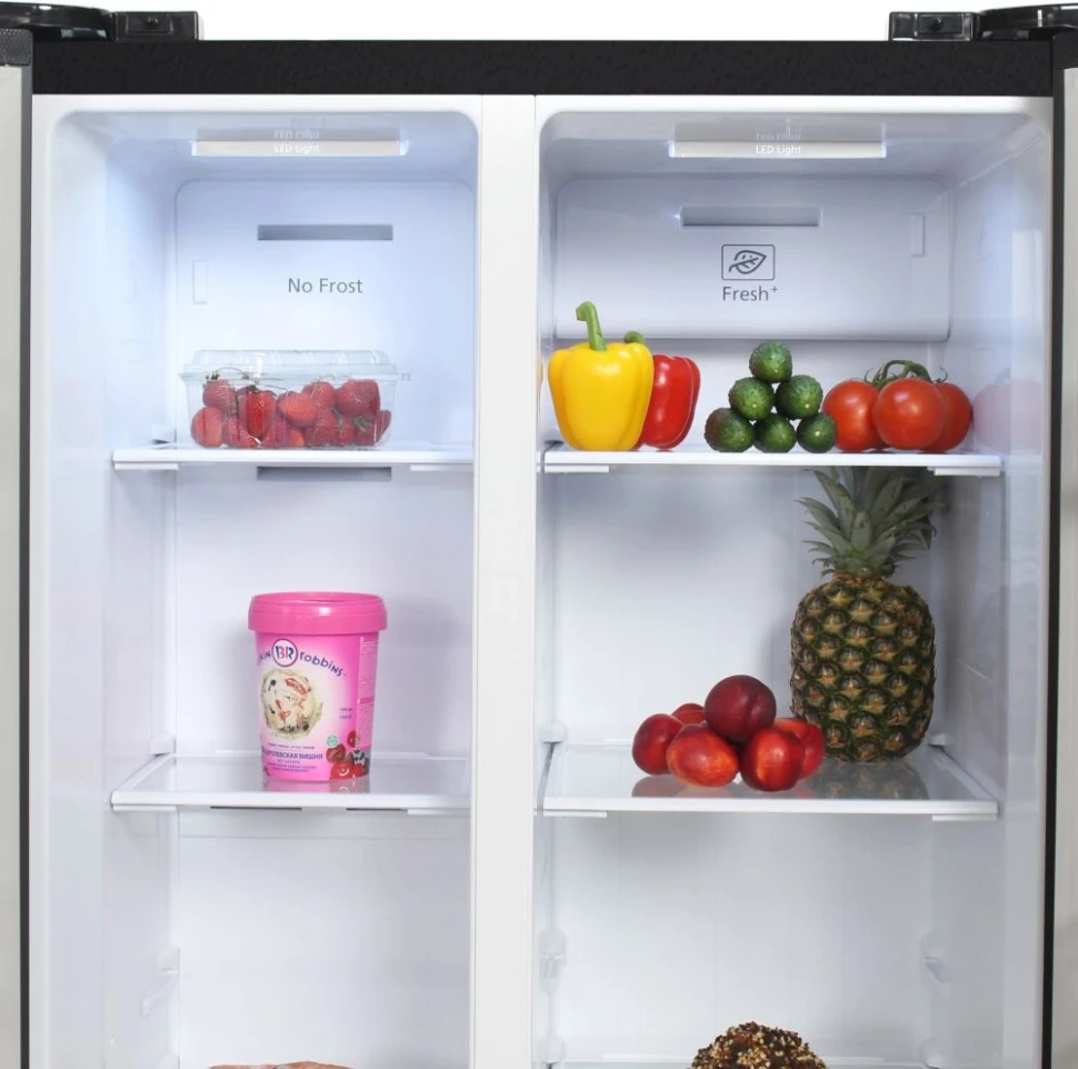 Холодильник Hyundai CS4505F 2-хкамерн. нержавеющая сталь инвертер