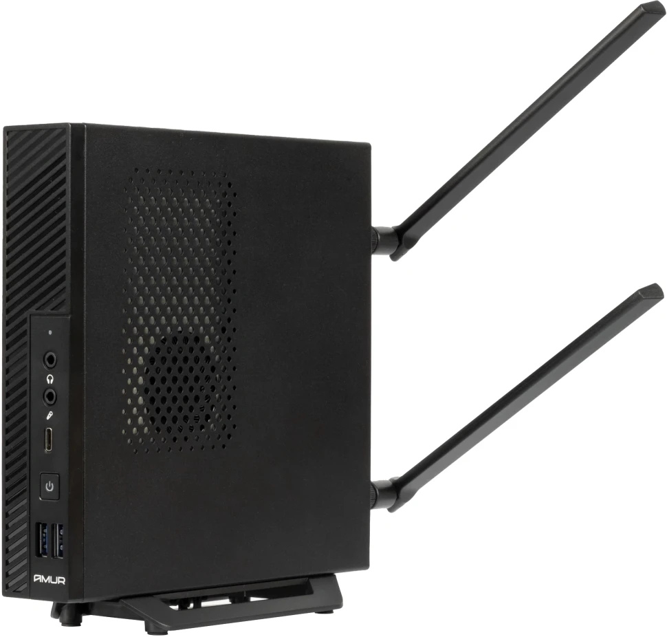 ПК Мини Amur Финвал H6I12 АМУЕ.466219.002 i3 12100 (3.3) 8Gb SSD256Gb UHDG 730 без ОС GbitEth WiFi BT 120W черный (RUS) (АМУЕ.466219.002 2162599)  