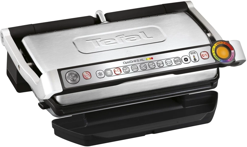 Электрогриль Tefal Optigrill GC724D12 2000Вт серебристый  
