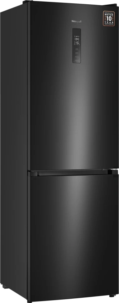 Холодильник Weissgauff WRK 185 Total NoFrost Inverter Black 2-хкамерн. черный инвертер