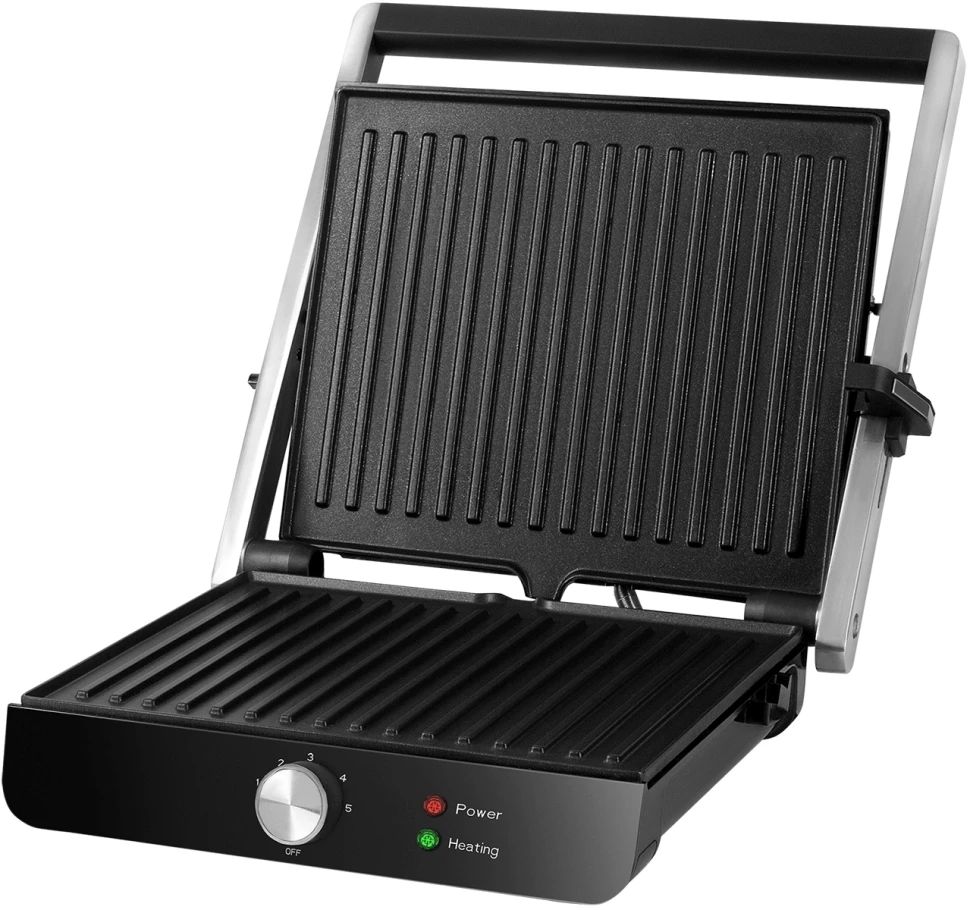 Электрогриль Red Solution RGM-M815 2000Вт черный/серебристый  