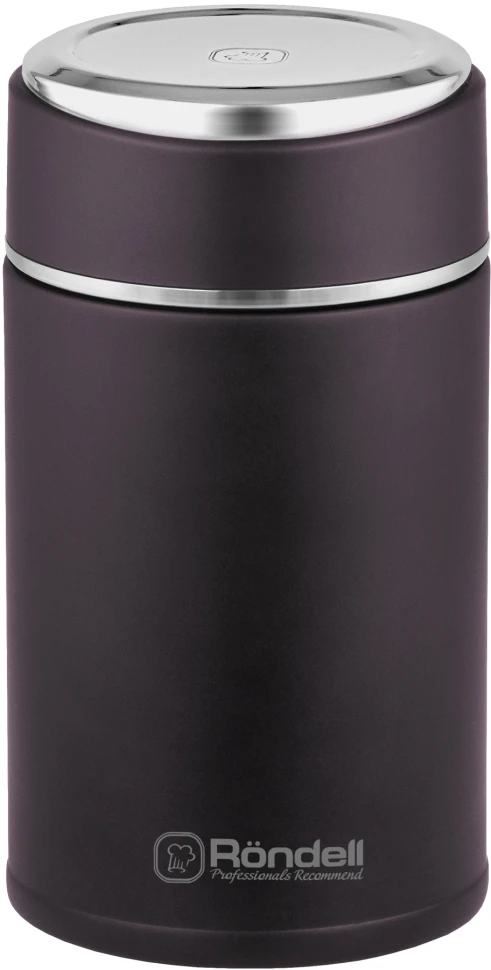 Термос для еды Rondell Tierno RDS-1661 0.7л. бордовый с чехлом картонная коробка  