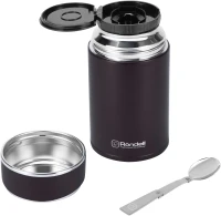 Термос для еды Rondell Tierno RDS-1661 0.7л. бордовый с чехлом картонная коробка