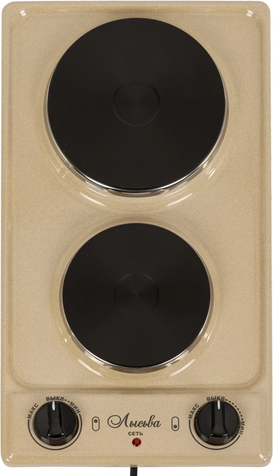 Плита Электрическая Лысьва ЭПБ 22 кремовый/рябчик эмаль (настольная)  