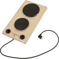 Плита Электрическая Лысьва ЭПБ 22 кремовый/рябчик эмаль (настольная)