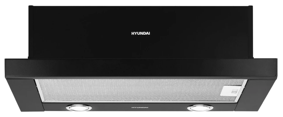 Вытяжка встраиваемая Hyundai HBH 6232 BK черный управление: кулисные переключатели (1 мотор)  