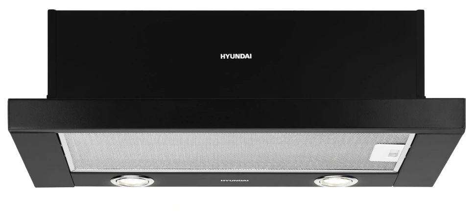 Вытяжка встраиваемая Hyundai HBH 6232 BK черный управление: кулисные переключатели (1 мотор)  
