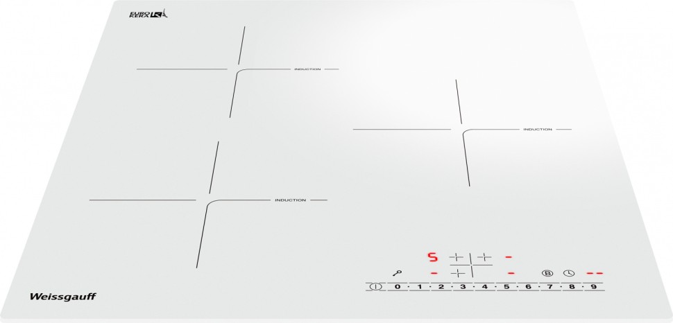 Индукционная варочная поверхность Weissgauff HI 430 WSC белый  