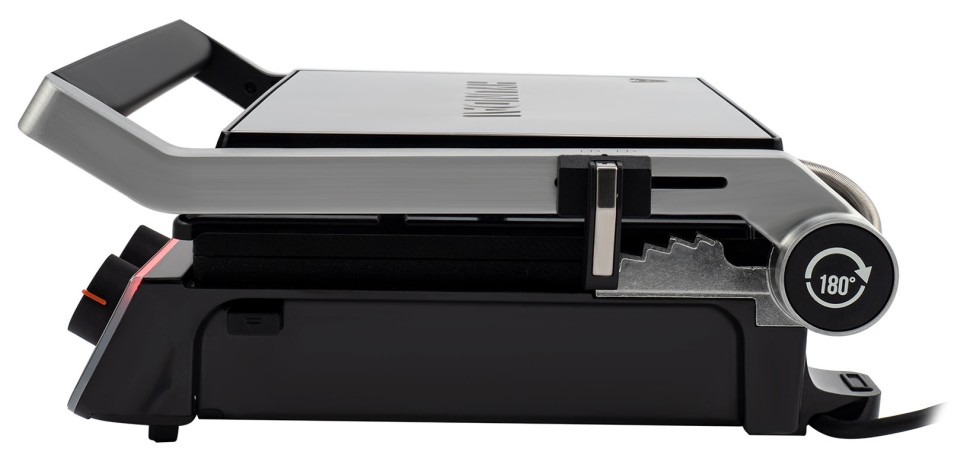 Электрогриль Hyundai HYG-5047 2200Вт серебристый/черный