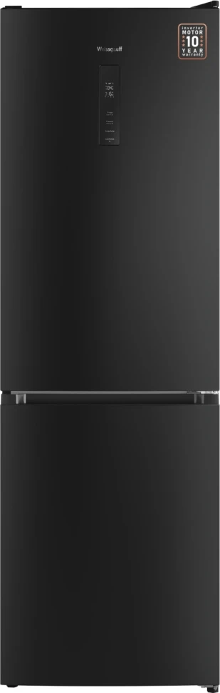 Холодильник Weissgauff WRK 185 Total NoFrost Inverter Black Inox 2-хкамерн. черная сталь инвертер