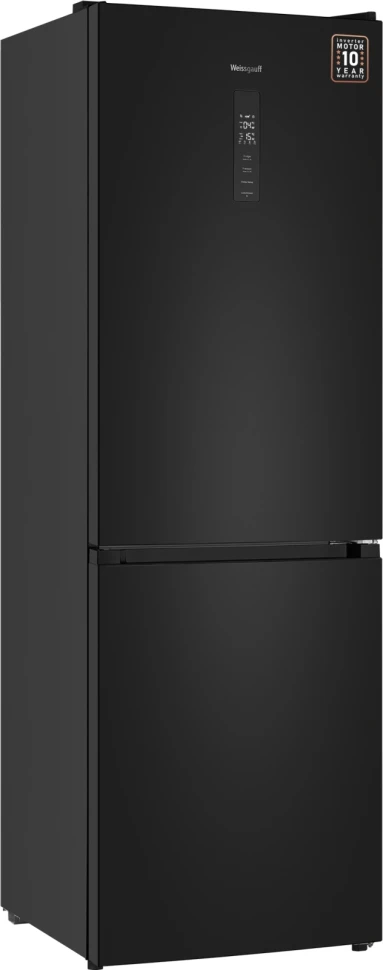 Холодильник Weissgauff WRK 185 Total NoFrost Inverter Black Inox 2-хкамерн. черная сталь инвертер