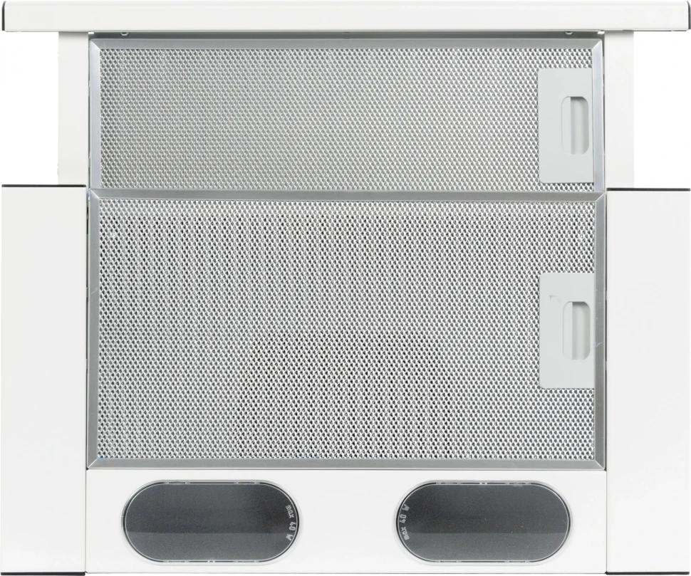 Вытяжка встраиваемая Elikor Интегра 50П-400-В2Л белый управление: кнопочное (1 мотор)  