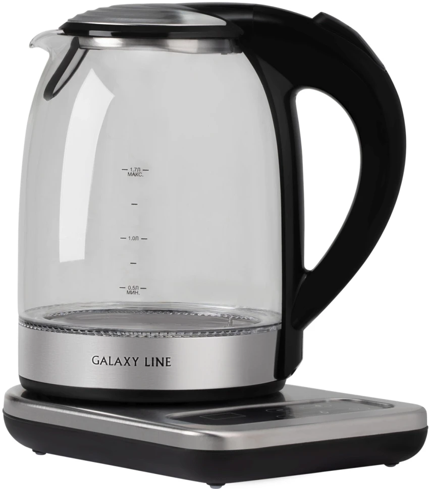 Чайник электрический Galaxy Line GL 0593 1.7л. 2200Вт прозрачный корпус: стекло/металл/пластик (7010105930)  