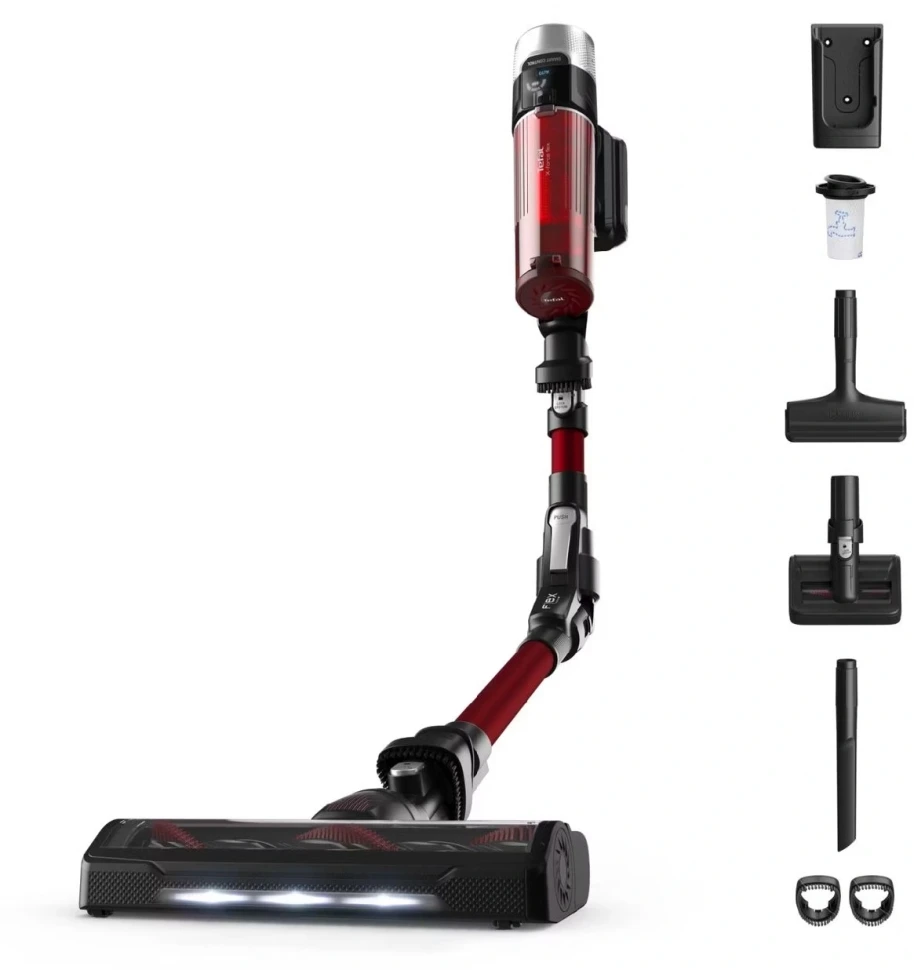Пылесос Tefal X-Force Flex TY2079WO 250Вт черный/красный  