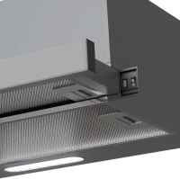 Вытяжка встраиваемая Lex Hubble G 600 серый управление: кнопочное (1 мотор)
