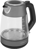 Чайник электрический Polaris PWK 1760CGL 1.7л. 2150Вт серый/черный корпус: стекло/металл