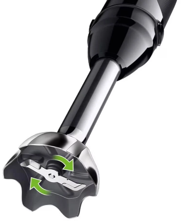 Блендер погружной Braun MQ55001MBK 1000Вт черный/серебристый