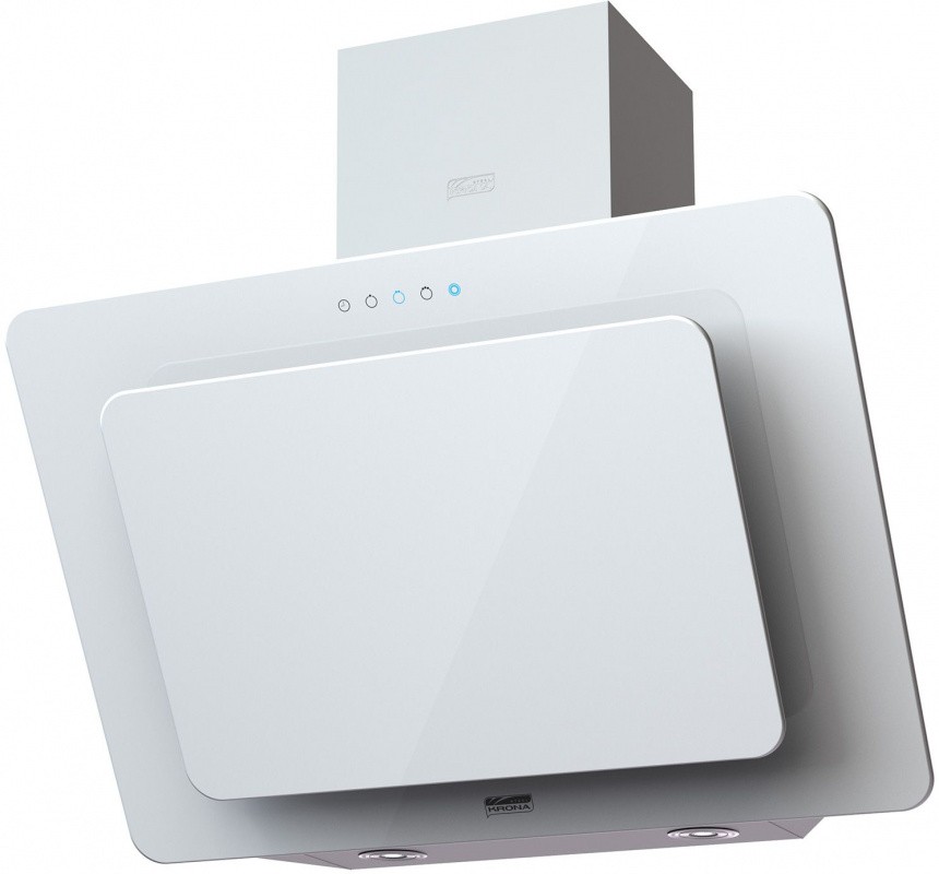 Вытяжка каминная Krona Liva 600 S белый управление: сенсорное (1 мотор)  