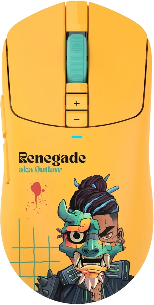 Мышь A4Tech Bloody R72 Ultra Duo Renegade Sunset желтый/рисунок оптическая 20000dpi беспров. USB/USB-C 6but (R72 ULTRA DUO)  