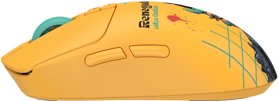 Мышь A4Tech Bloody R72 Ultra Duo Renegade Sunset желтый/рисунок оптическая 20000dpi беспров. USB/USB-C 6but (R72 ULTRA DUO)  