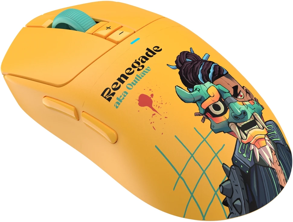 Мышь A4Tech Bloody R72 Ultra Duo Renegade Sunset желтый/рисунок оптическая 20000dpi беспров. USB/USB-C 6but (R72 ULTRA DUO)  