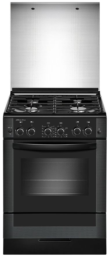 Плита Газовая Gefest ПГ 6300-02 0346 черный (стеклянная крышка) реш.чугун  