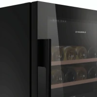 Винный шкаф Maunfeld MFWC-85D28 2-хкамерн. черный глянц.